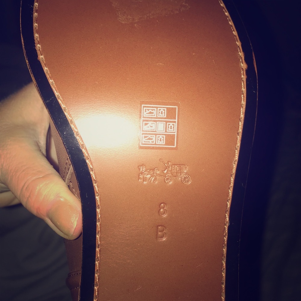Coach Cecelia caramel colored boot